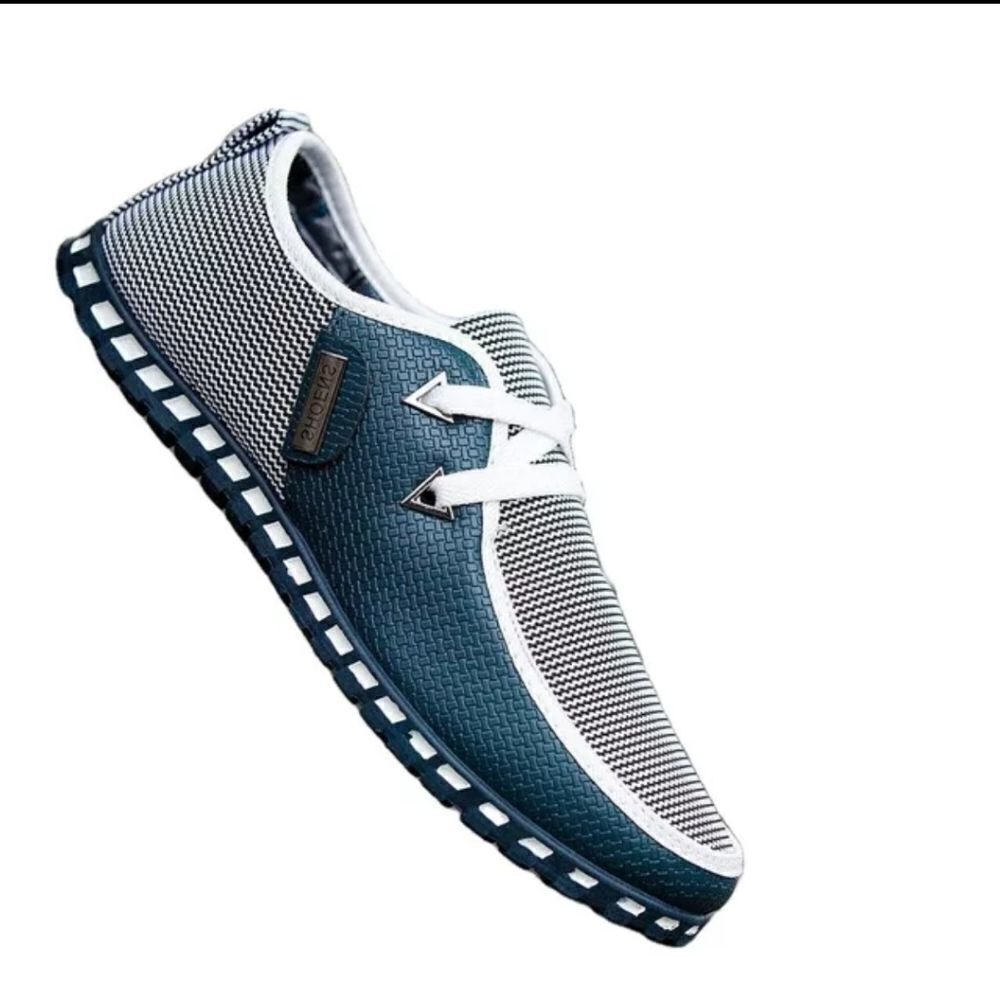 Men's fashion sneakers Men's Casual Shoes Loafers Slip-On Green
